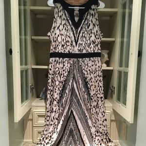 Chico’s size 2 leopard print maxi dress